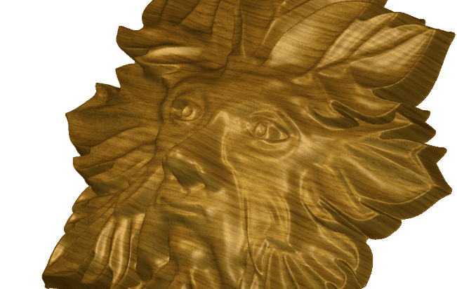 Relief model with Oak shading
