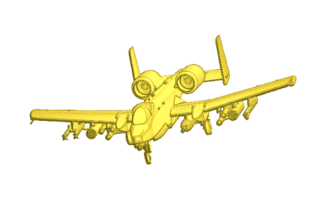 Tomcat fighter plane relief model