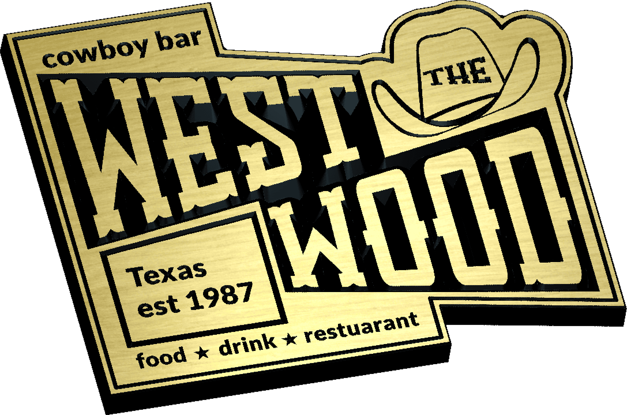 West Wood Sign in Carveco Maker