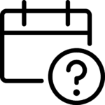 Calendar and question mark
