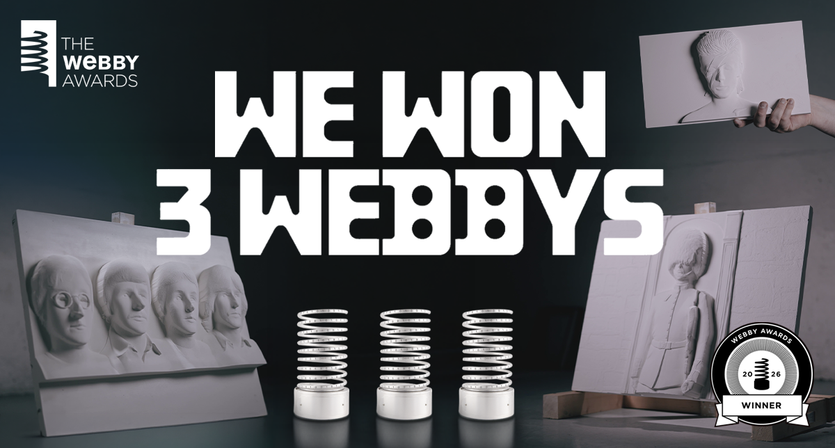 3 Webby Awards and three examples of tactile artwork on show at the Touch: Beyond Vision exhibition