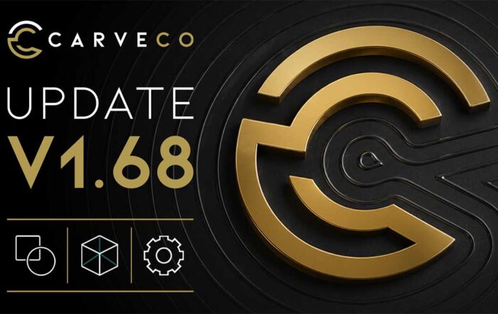 Carveco update graphic for v1.68 release