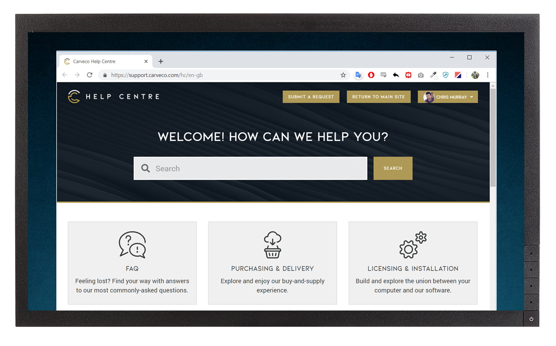 Access the Carveco Help Centre