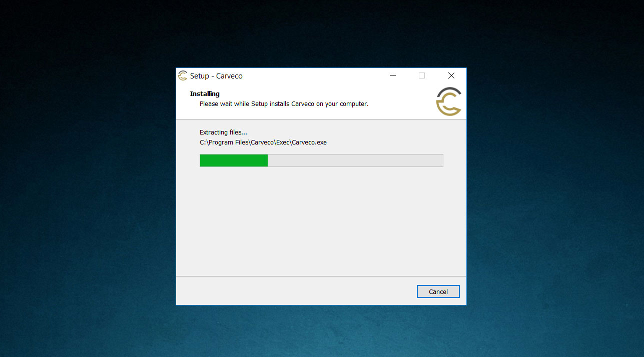 Installation progress