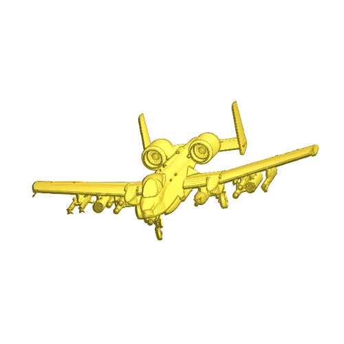 rc-5 Tomcat fighter plane relief model