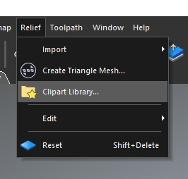 clipart-library Clipart library menu item
