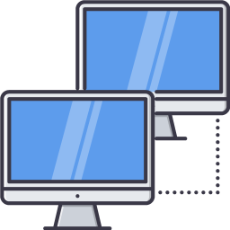 15.-local,-network,-data,-information,-computer,-technology Display monitor drawing
