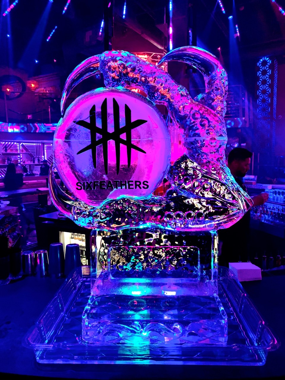 3D Logo – Six Feathers Six Feathers 3D Ice Sculpture